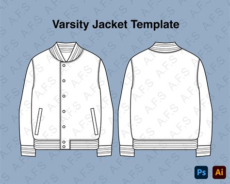 Blank Letterman Jacket Template - prntbl.concejomunicipaldechinu.gov.co