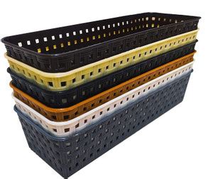 Laserbot Plastic Desk Organizer Tray Office Drawer Dividers Storage ...