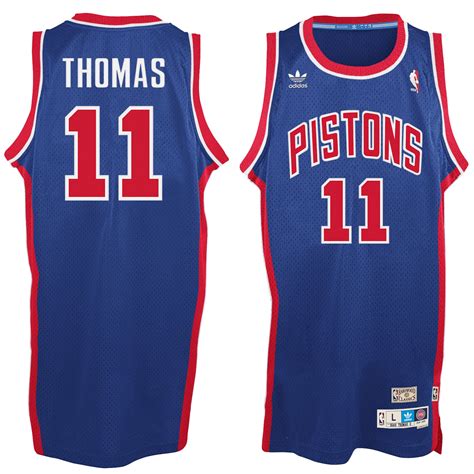 adidas Isaiah Thomas Detroit Pistons Blue Hardwood Classic Swingman Jersey