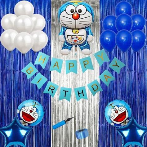 PAHUJA Happy birthday Doraemon theme Combo Pack kit for party ...