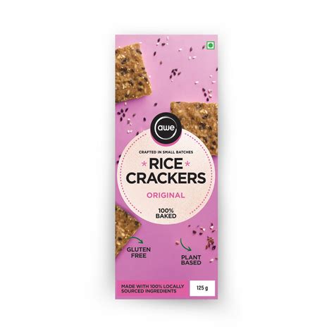 Rice Crackers – Original | Gluten-Free, Vegan, Baked Not Fried – Awe Foods
