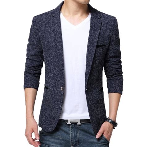 Single Breasted Notched Collar Slim Fit Smart Casual Blazer – Wear.Style