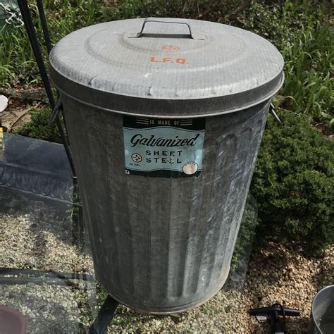 1960s Vintage Galvanized Trash Can 20 Gallon for Sale in Takoma Park ...