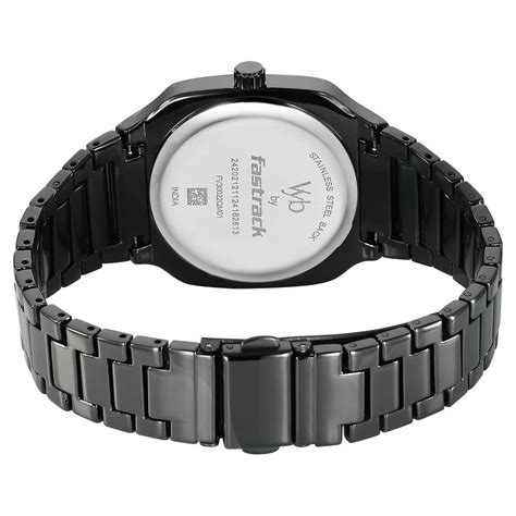Buy Online Vyb Maverick By Fastrack Quartz Analog Grey Dial Metal Strap ...