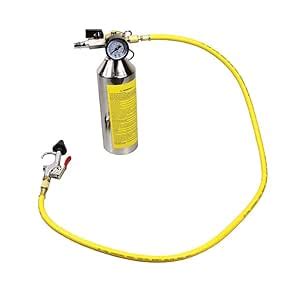 AC Flush Kit, A/C Flush Gun with Pressure Gauge/Regulating Relief Valve ...