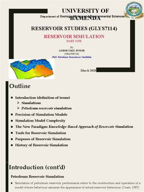 Image result for Reservoir Simulation Basics