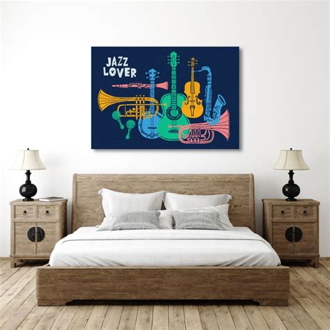 Jazz Instruments Wall Art – Myindianthings
