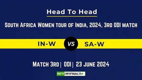 IN-W vs SA-W Player Battle, Head to Head Team Stats, Team Record ...