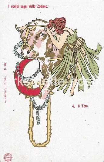 Set 12 AK Sternzeichen Italien - um 1900 - color - Wiener Werkstätte ...