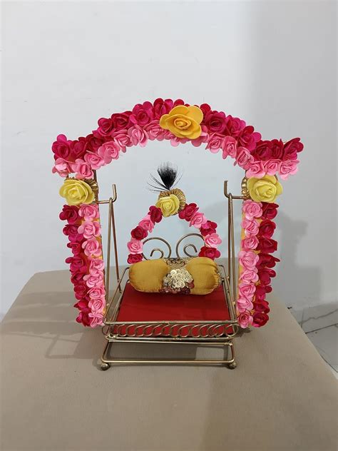 Buy vaSun - Always Together Flower Decorated Metal Swing Palna for ...