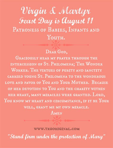 St. Philomena Holy Card - Tru Original