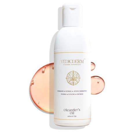 VEDICDERM Oleander Psoriasis Skin Care Oil Natural, Steroid-Free ...