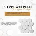 Kishlaytrading Textures Hexagon Design PVC Panel for Home Kitchen ...