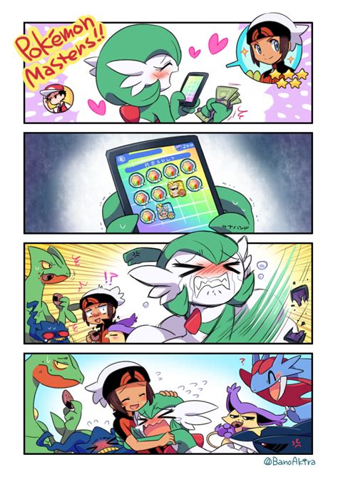gardevoir, red, brendan, banette, salamence, and 5 more (pokemon and 5 ...