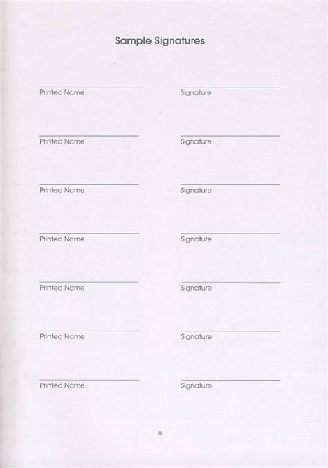 Image result for Signature Page Example