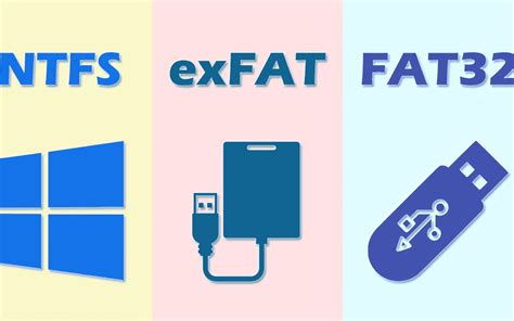 Quelles différences entre FAT32, exFAT et NTFS