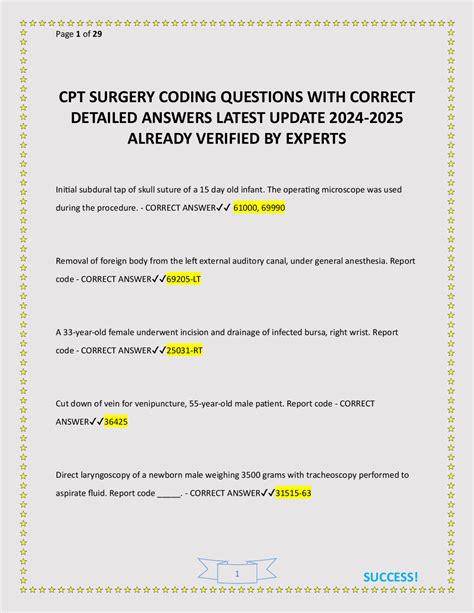 Image result for Surgery Coding Sample Charts