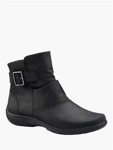 Hotter Rumour Nubuck Ankle Boots, Black