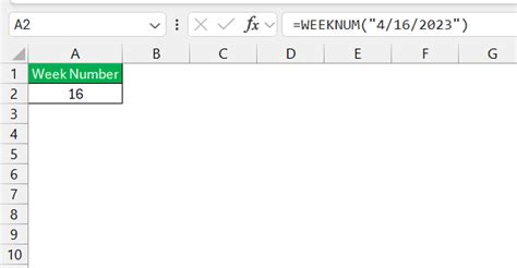 Excel Week Number 的图像结果
