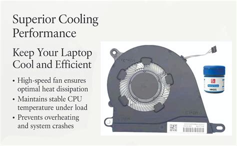SpareWave High- Quality Replacement Internal CPU Cooling Fan for HP 14S ...