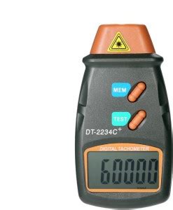 Techtest Handheld Digital Laser Tachometer RPM Meter Non-Contact Motor ...
