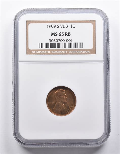 MS65 RB 1909-S VDB Lincoln Wheat Cent NGC | Property Room