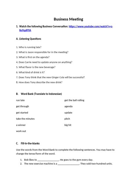 Image result for Sample Meeting Conversation Script