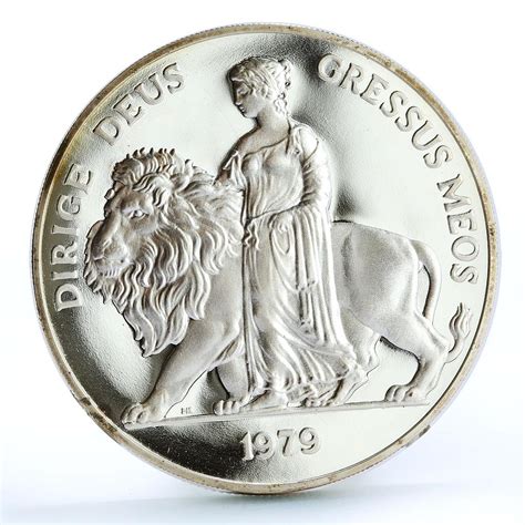 Britain Lady Prime Minister Margaret Thatcher Una and Lion Ag medal ...