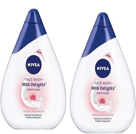 NIVEA Milk Delights Caring Rosewater For Sensitive Skin 100ml pack of 2 ...