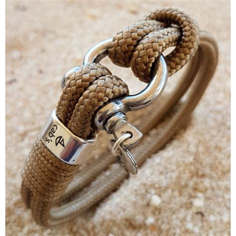 PULSERA CORSARIO BASIC, pulsera con cabo náutico cáñamo y apliques en ...