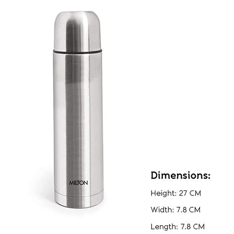 Milton Thermosteel Bottle 500ml – Insulated, Plain Lid