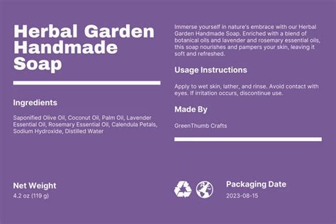 Image result for Soap Labels Using a Very