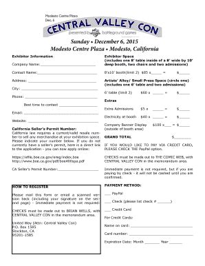 Fillable Online 2015-Central-Valley-Con-Registration-Formpdf Fax Email ...