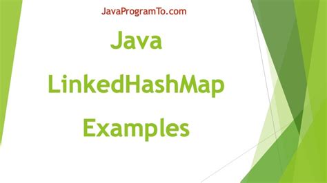 LinkedHashMap Java 的图像结果