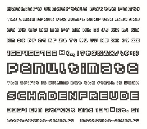 Hachicro (Undertale Battle Font) font