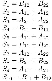 Strassen's Matrix Time Complexity 的图像结果