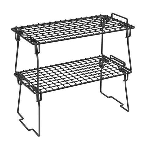 Kvaroroyal Stackable Cabinet Organizer Shelf, Set of 2 Kitchen Counter ...