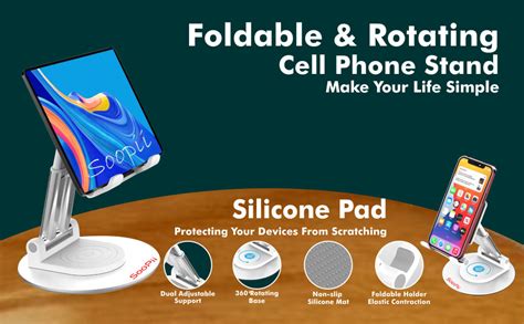 SOOPII Desktop Premium A Quality 360° Rotating Mobile Phone Stand ...