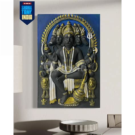 Buy Panchmukhi Hanuman 3D Relief Mural Wall Art in 3 sizes Online ...