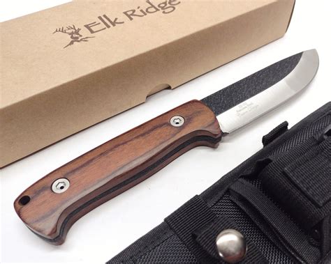 Elk Ridge Bushcraft Full Tang Fixed Blade Knife Scout-Carry