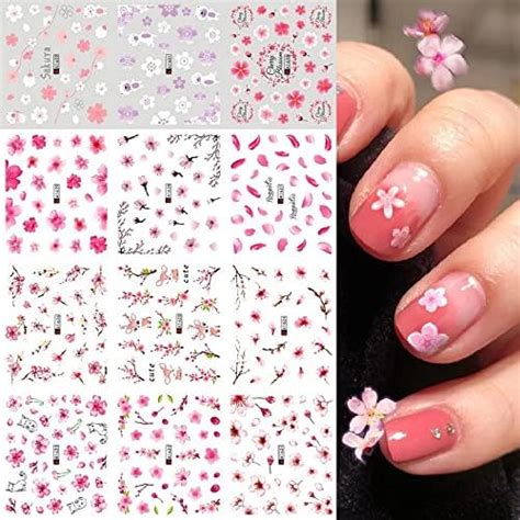 SYGA Gel Abstract Nail Art Water Transfer Decals Metallic Stickers ...