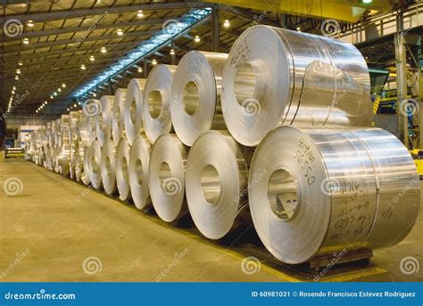 Hot Rolled aluminium coils stock image. Image of coils - 60981031