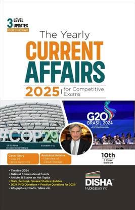 Disha The Yearly Current Affairs 2025 for Competitive Exams - 10th ...