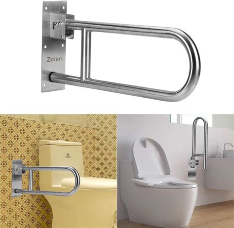 Flip Up Grab Bars Handicap Toilet Rails Grab Bars India | Ubuy