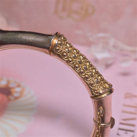 Antique Australian Edwardian 9ct Rose Gold ‘Bamboo’ Bangle By Willis a