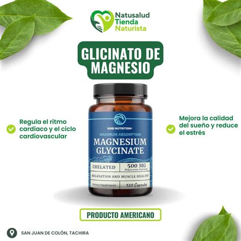 Glicinato de Magnesio Capsulas 50mg - Remedio de la Abuela