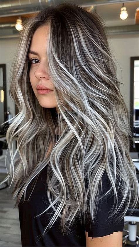 How Can I Style My Silver Hair for a Special Event? in 2025 | Platinum blonde highlights, Dark ...