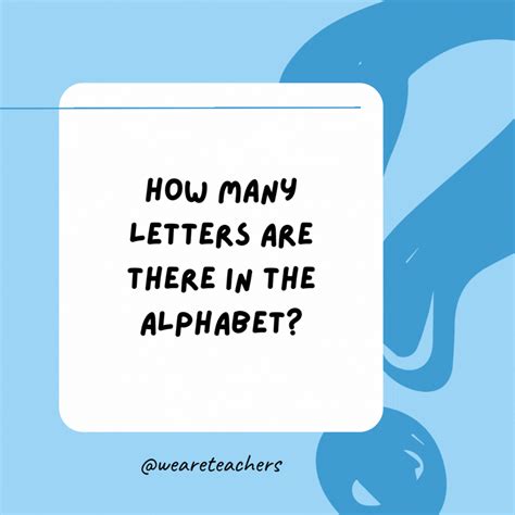 How Many Letters Are In The English Alphabet Riddle Answer - Infoupdate.org