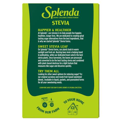 Splenda Stevia Sweetener Packets