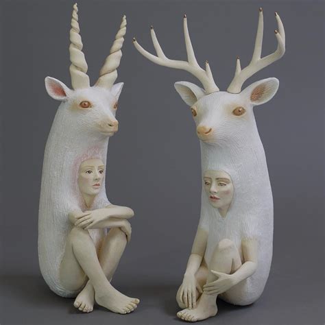 Crystal Morey's striking ceramic sculptures of human-animal hybrids: a ...